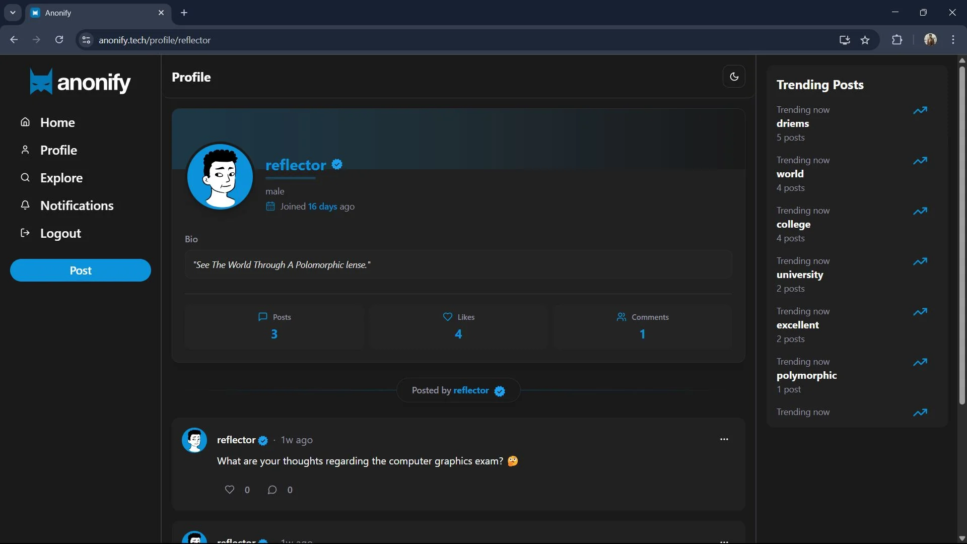 Anonify – Full-Stack Anonymous Social Media Platform - Image 16