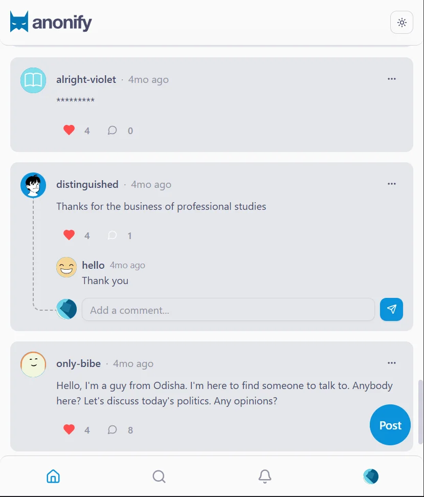 Anonify – Full-Stack Anonymous Social Media Platform - Image 18
