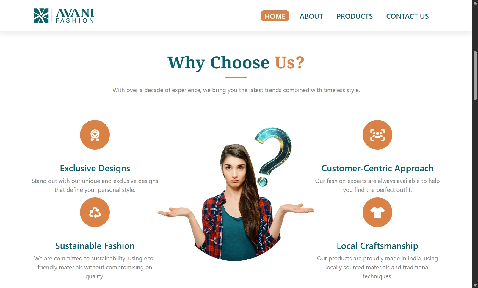 Avni Fashion Website - Image 1