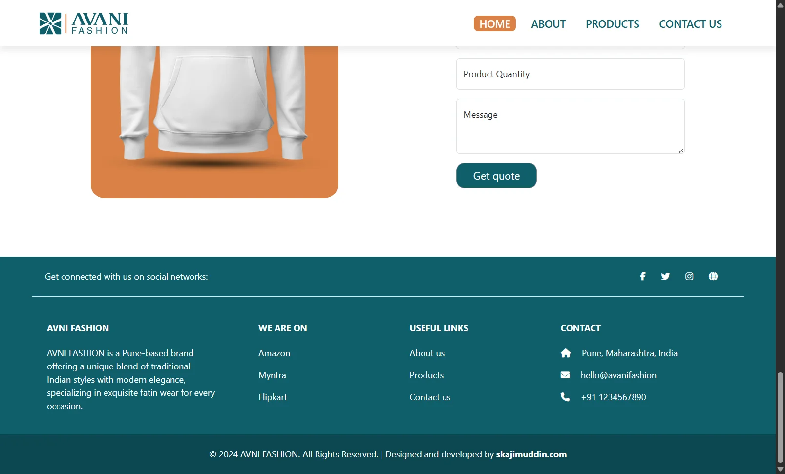 Avni Fashion Website - Image 4