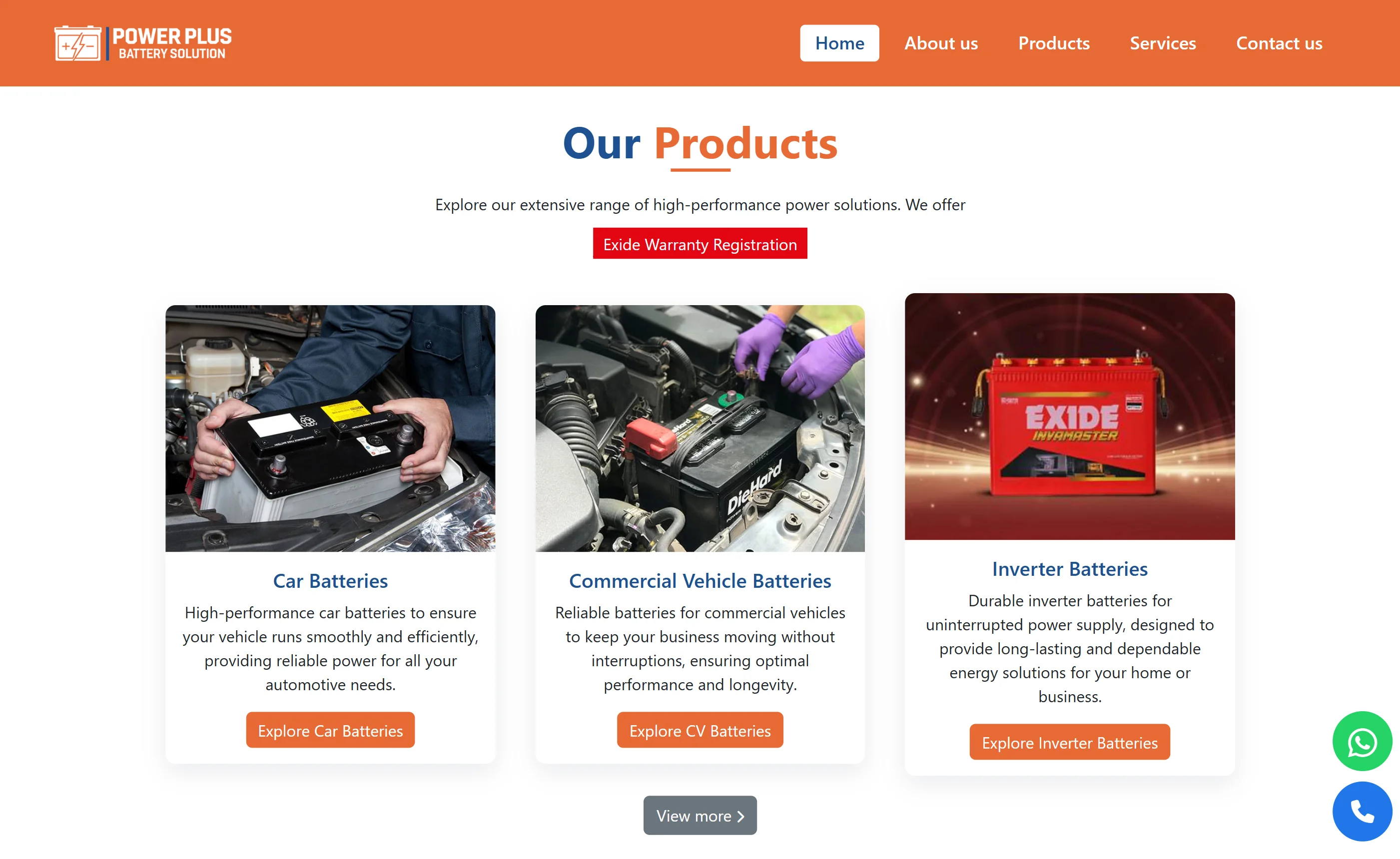 Battery Store Website - Image 1