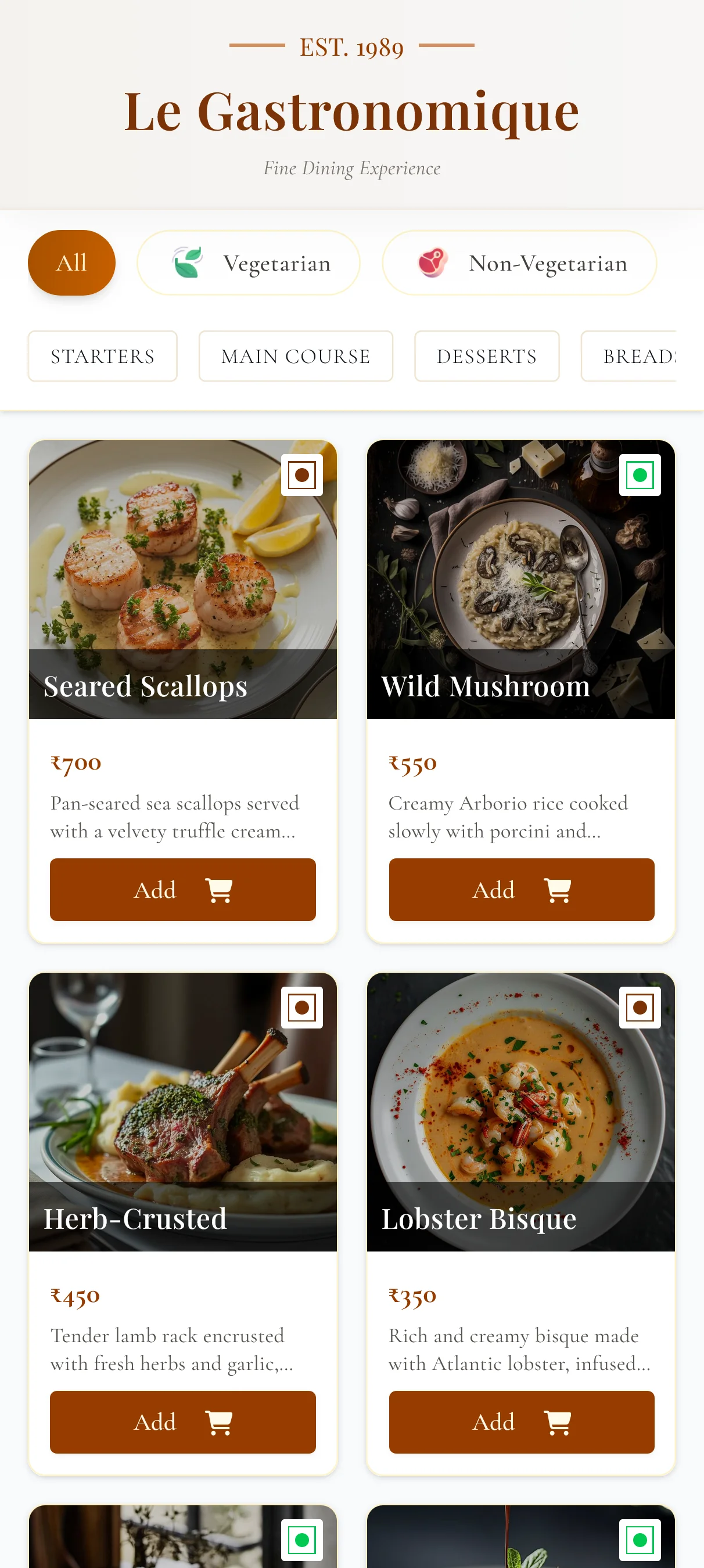 Digital Restaurant Menu - Image 6