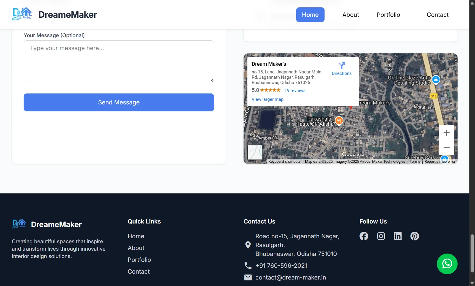 Dream Maker V1 – Interior Design Website - Image 4