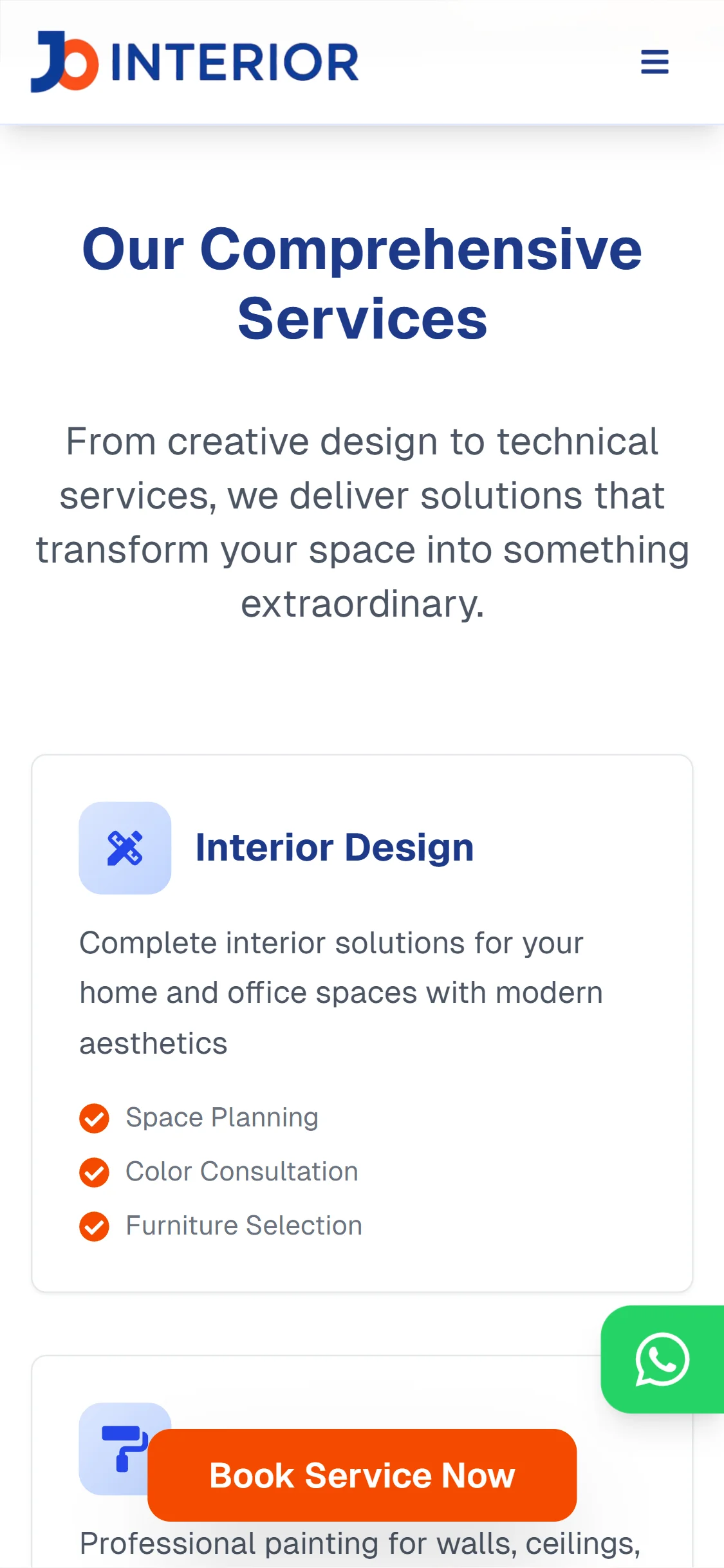 JO Interior – Interior & Home Services Website - Image 7