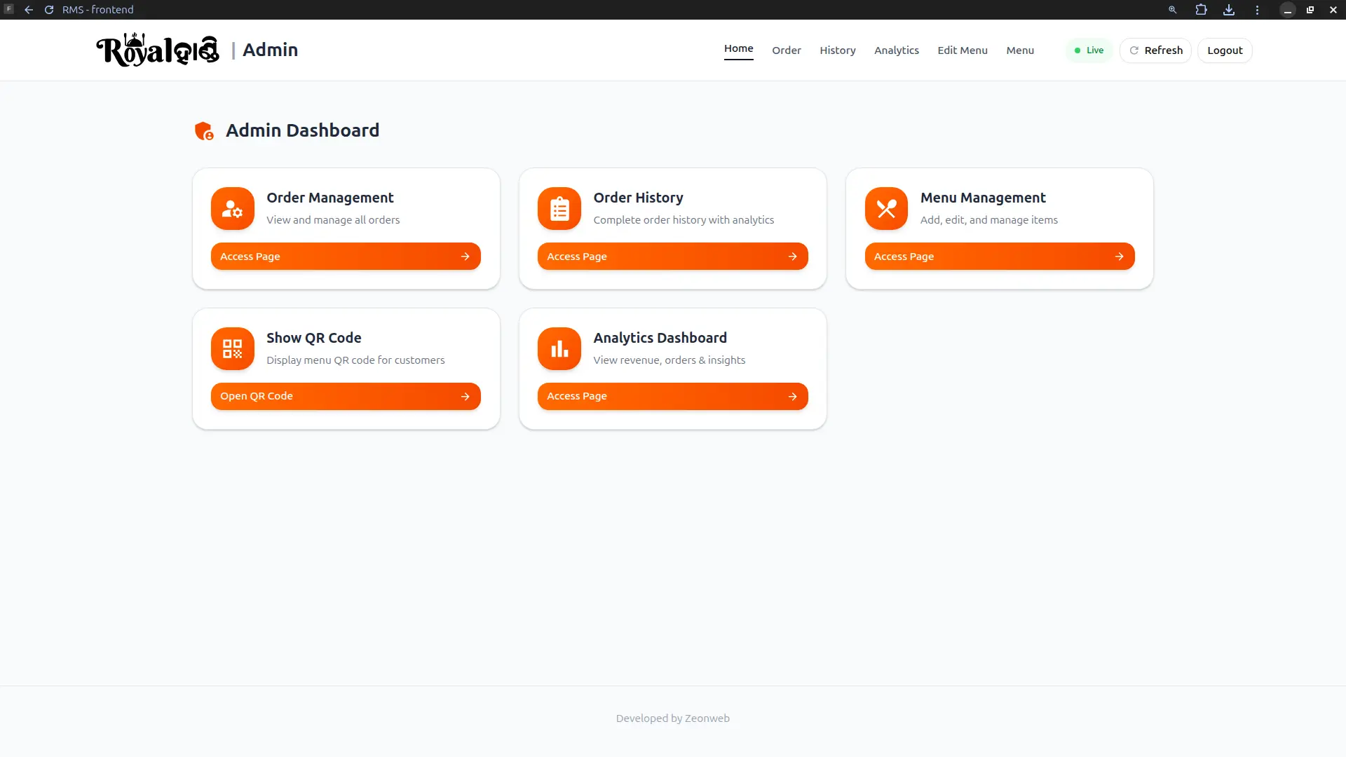 Restaurant Management System – Orders, Kitchen & Analytics - Image 2