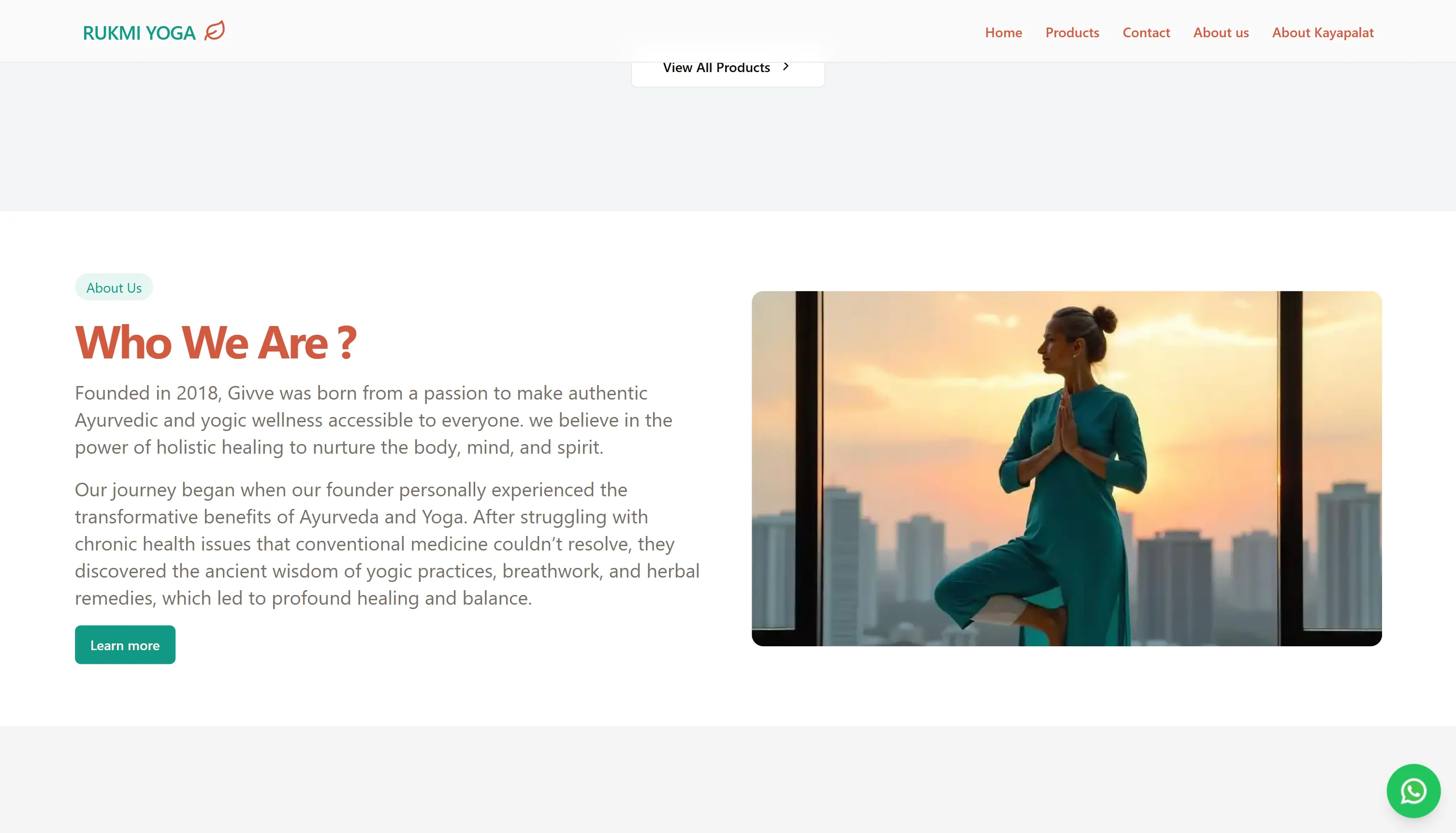 Rukmi Yoga Website - Image 3