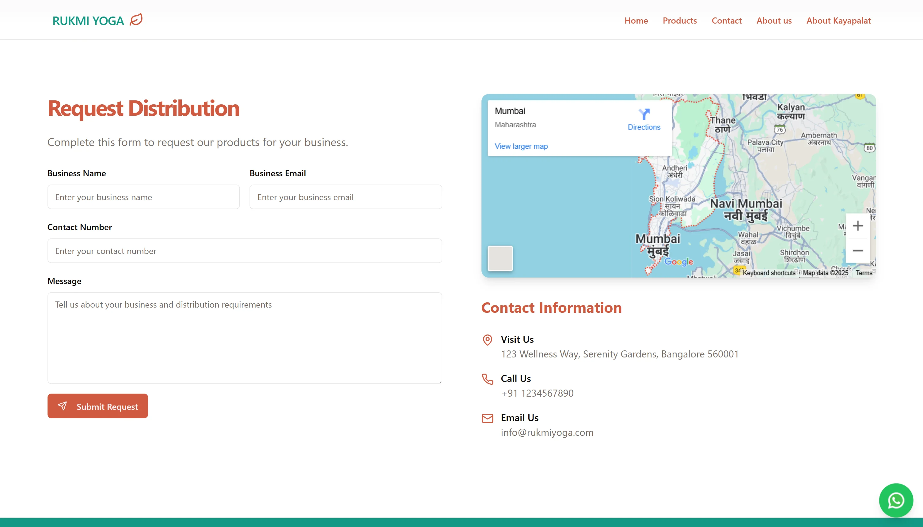 Rukmi Yoga Website - Image 4