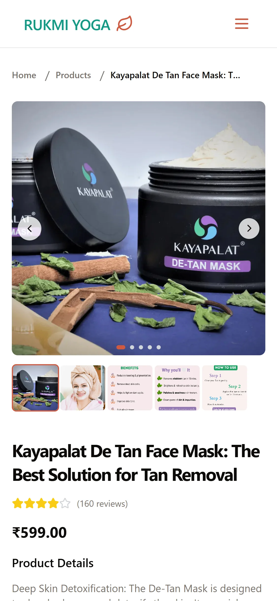 Rukmi Yoga Website - Image 8