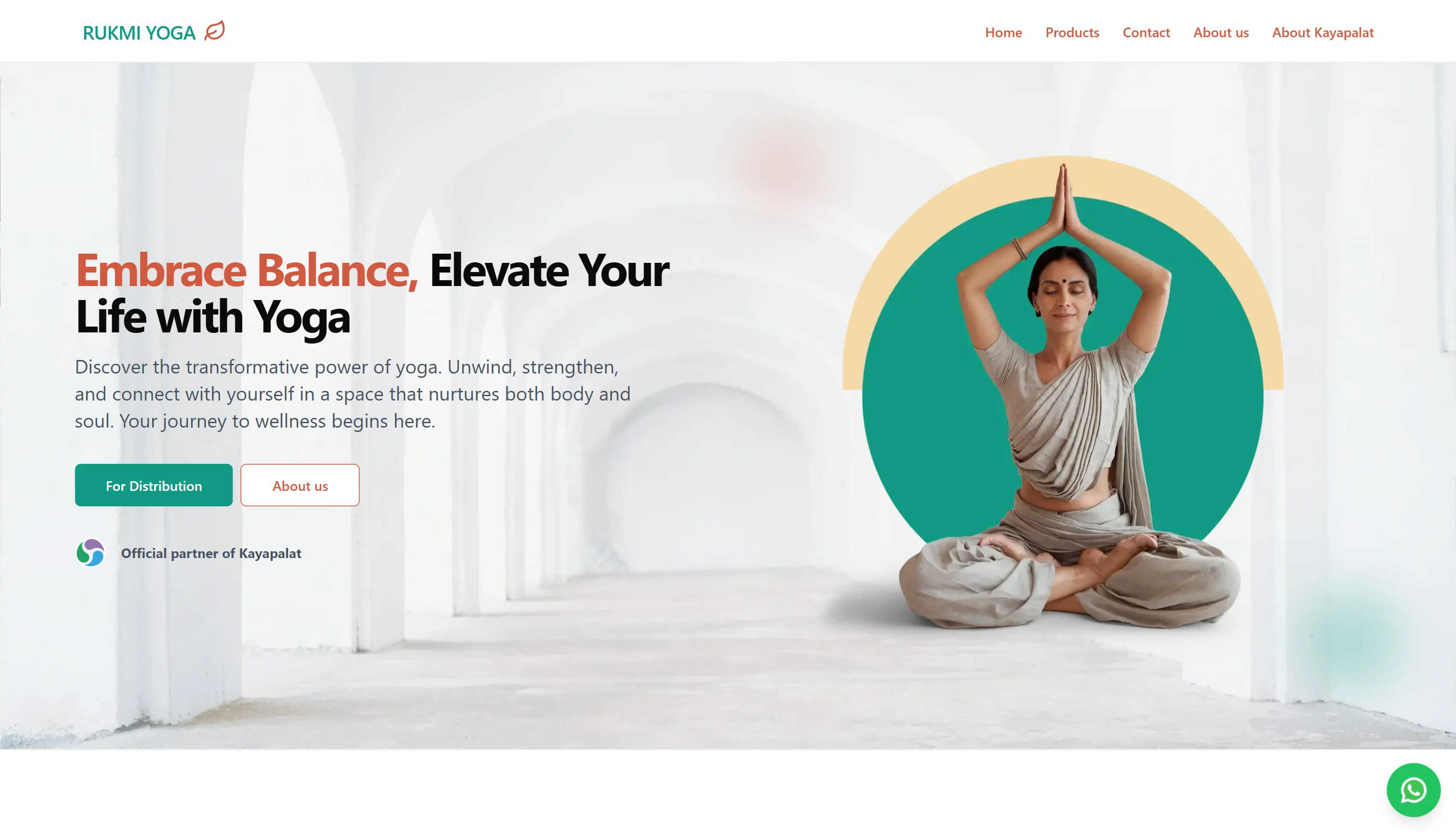 Rukmi Yoga Website - Image 11