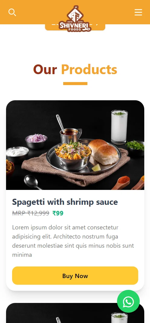 Shivneri Foods Website - Image 6